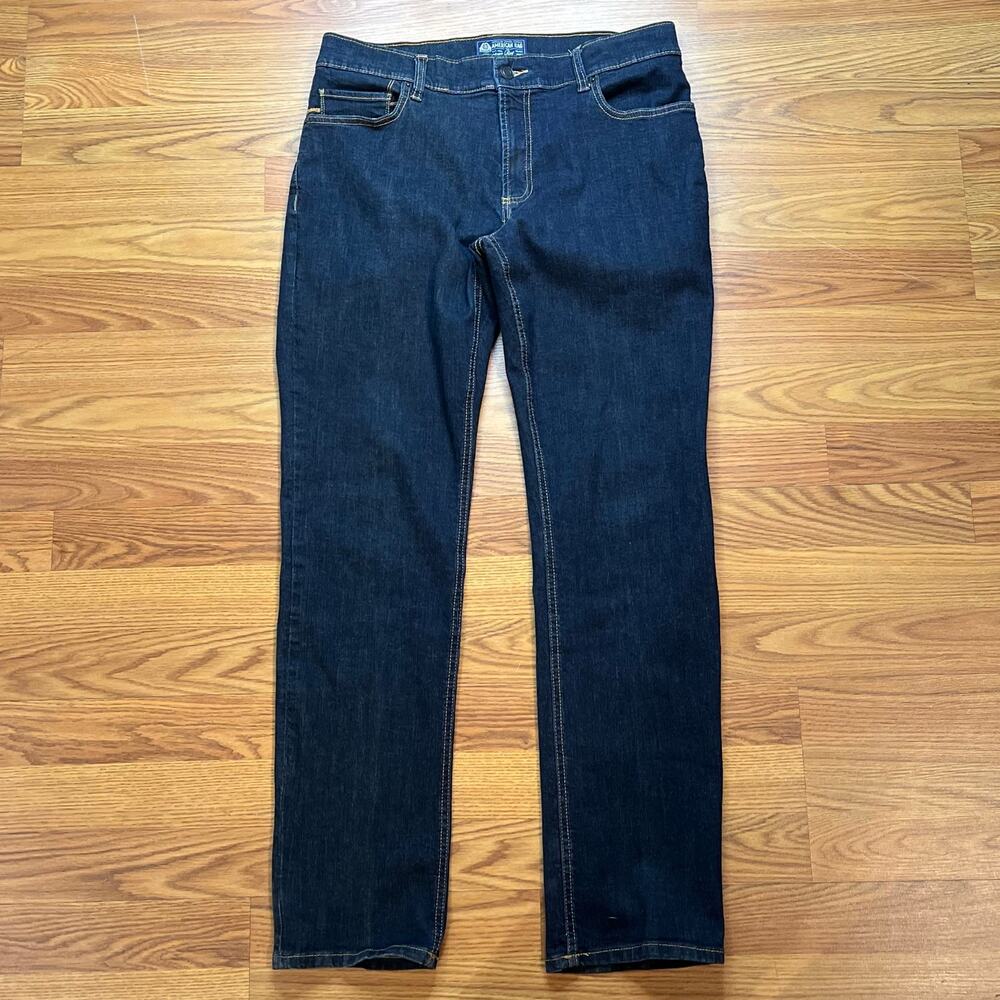 American Rag Cie Dark Wash Straight Leg Jeans Men’s 34x32 Dark Indigo Denim